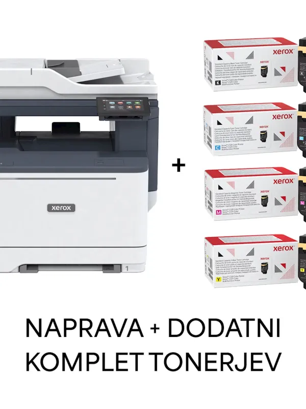 Večfunkcijska barvna laserska naprava XEROX C325DNI + komplet tonerjev