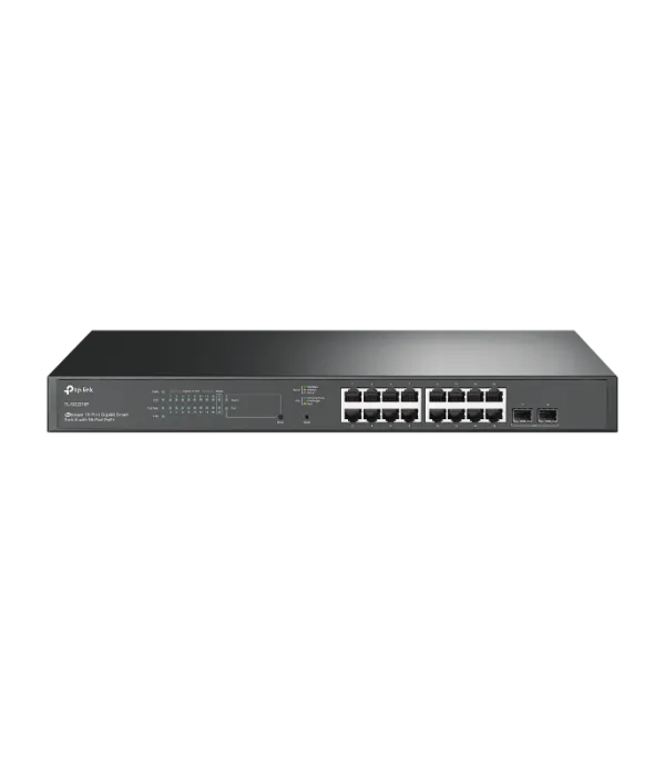 TP-LINK JetStream 18-Port Gigabit Smart Switch z 16-Port PoE+