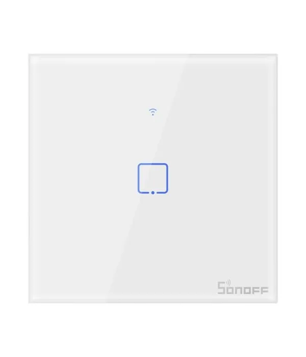 SONOFF pametno stensko stikalo Wi-Fi + RF433 enojno T1EU1C-TX