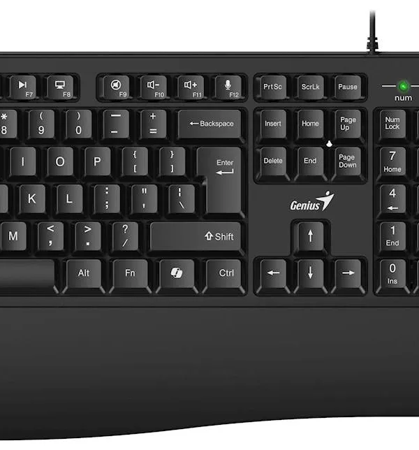 Tipkovnica Genius KM-123,PR,BLK,SER,USB