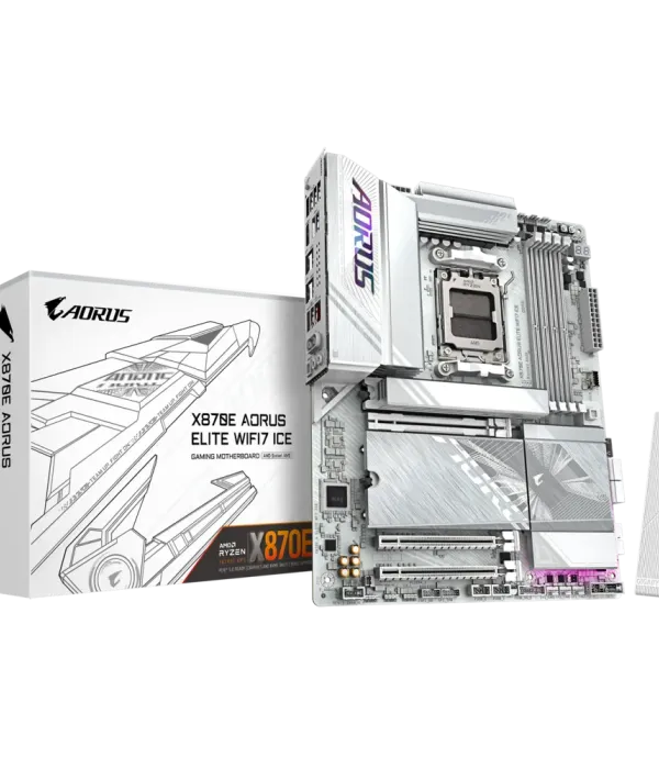 GIGABYTE X870E AORUS ELITE WIFI7 ICE, DDR5, SATA3, USB4, DP, 2.5GbE, WiFi 7, AM5 ATX