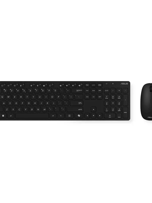 Tipkovnica z miško ASUS W5000 Wireless Keyboard and Mouse Set, brežični komplet, črn s Copilot tipko