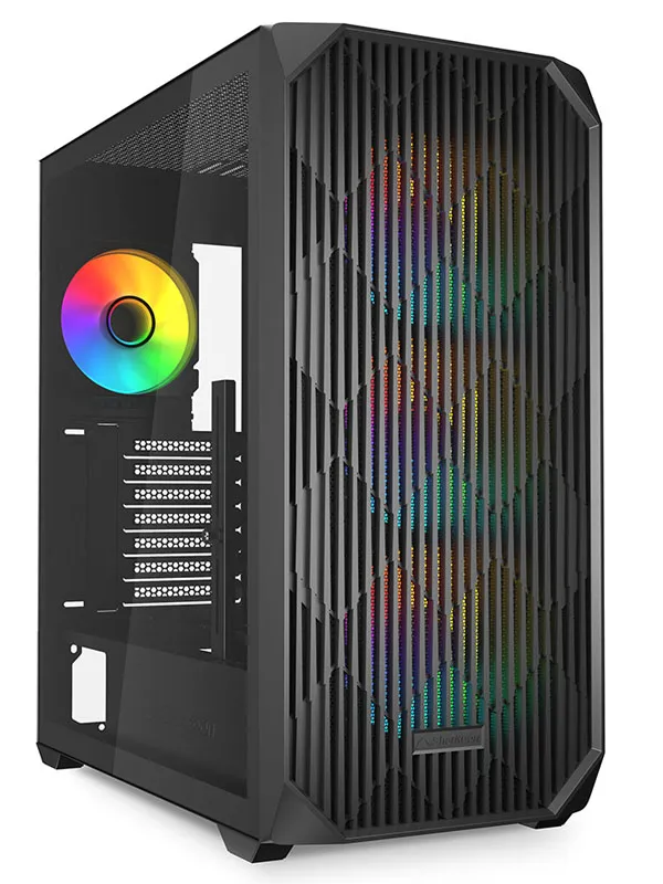 SHARKOON AK3 RGB midiATX RGB okno gaming črno ohišje