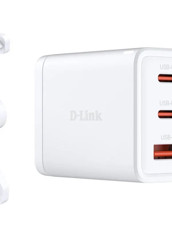 D-link 65W GaN polnilnik DCP-651 2x USB-C, 1X USB-A