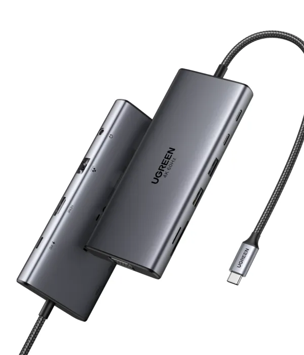 Ugreen 11v1 USB-C priklopna postaja s 100W PD vhodom
