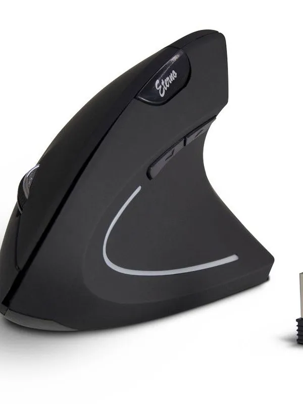 INTER-TECH Eterno KM-206R USB brezžična za desničarje optična vertikalna miška
