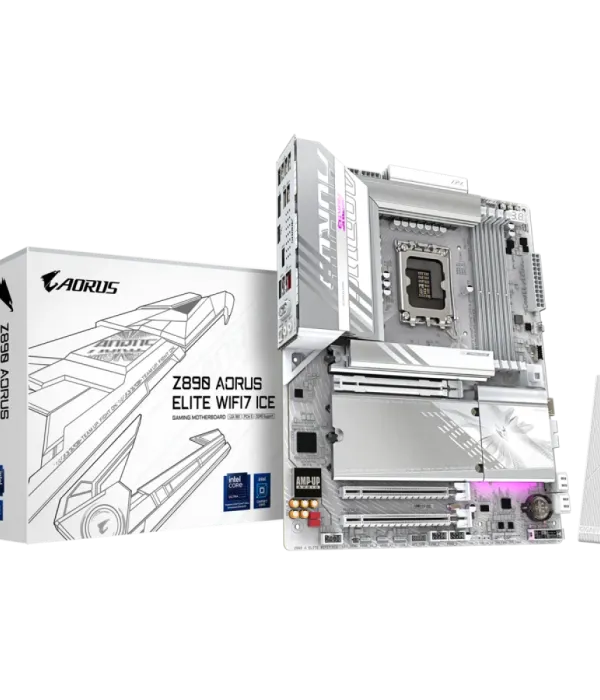 GIGABYTE Z890 AORUS ELITE WIFI7 ICE, DDR5, SATA3, USB4, DP, 2.5GbE, WIFI 7, LGA1851 ATX