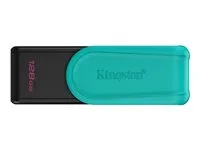 KINGSTON 128GB Portable USB 3.2 Gen 1 DataTraveler Exodia S Black/Turquoise