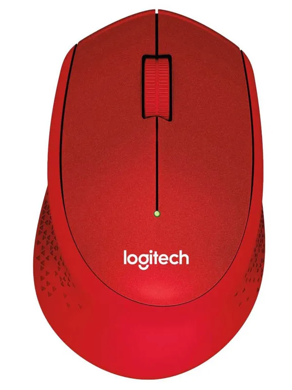LOGITECH M330 Silent PLUS brezžična optična rdeča miška