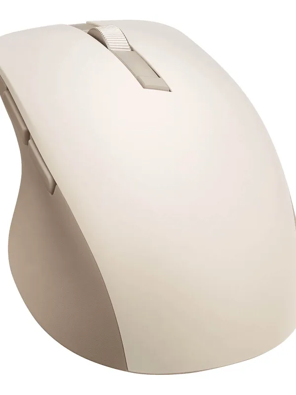 Miška ASUS SmartO Mouse MD200 Silent Plus, brezžična, Bluetooth® 5.0, RF 2.4GHz, Oat Milk