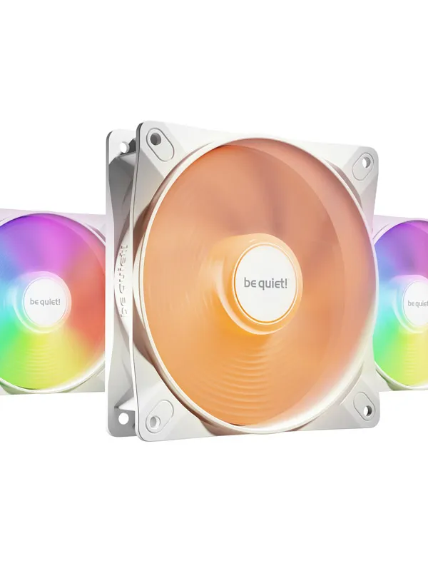 BE QUIET! LIGHT WINGS LX (BL122) RGB 120mm 4-pin PWM 3x beli ventilator