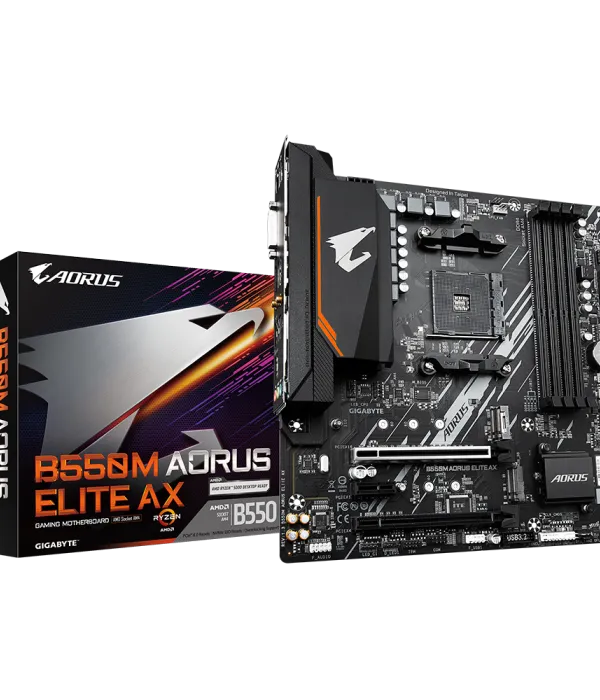 GIGABYTE B550M AORUS ELITE AX, DDR4, SATA3, USB3.2Gen1, HDMI, AM4 mATX