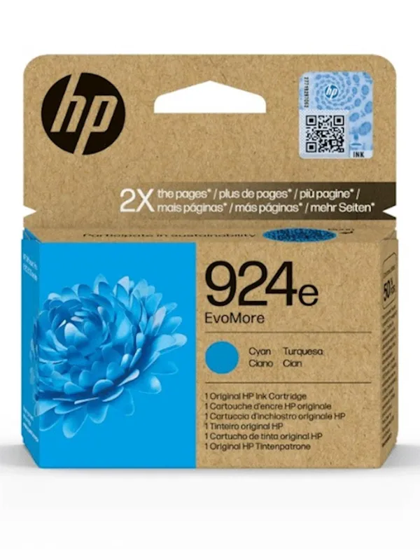 ČRNILO HP CYAN 924e EvoMore za OfficeJet Pro 8120 series / 8130 series ZA 800 STRANI
