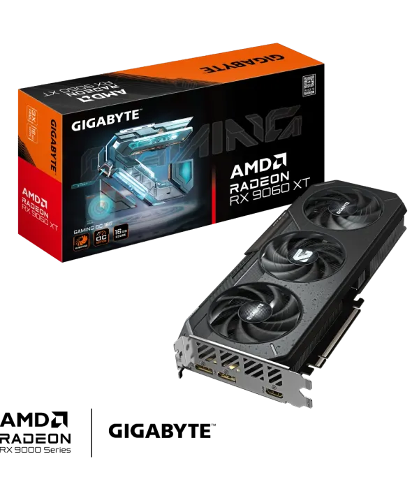 Grafična kartica GIGABYTE Radeon RX 9060 XT GAMING OC 16G, 16GB GDDR6, PCI-E 5.0