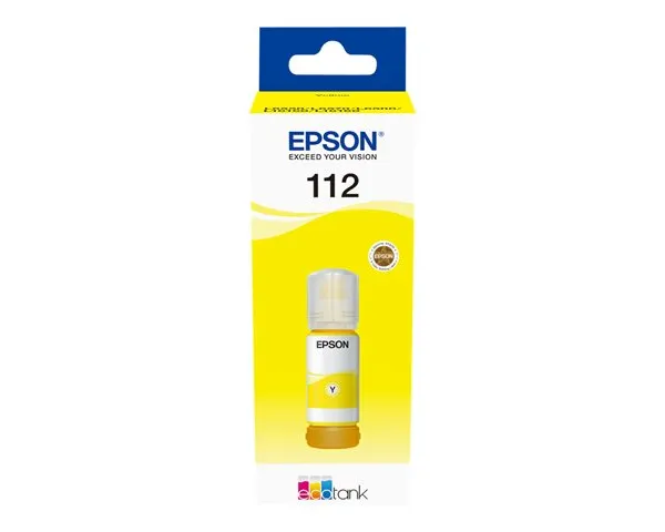 EPSON 112 EcoTank Pigment Yellow ink bottle