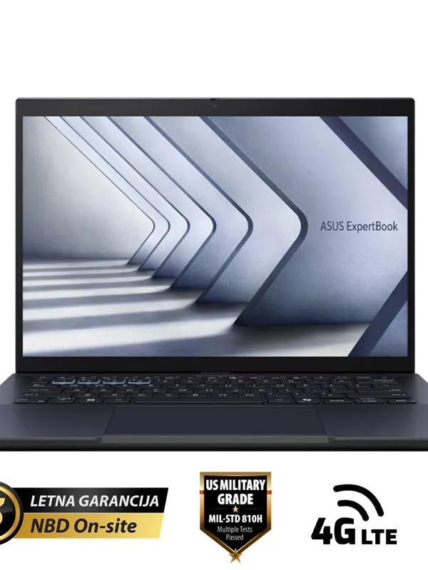 ASUS ExpertBook B3 14" (35,56cm) WQXGA Core Ultra 7 155H 16GB 1TB 4G Windows 11 Pro prenosni računalnik B3404CMA_L-QN0816X