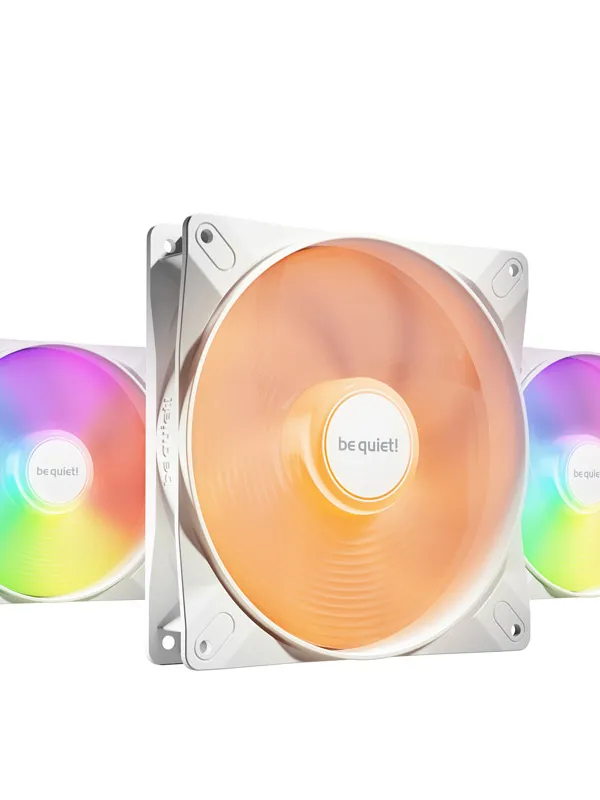 BE QUIET! LIGHT WINGS LX High Speed (BL131) RGB 140mm 4-pin PWM 3x beli ventilator