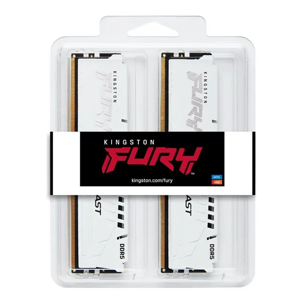 KINGSTON 16GB 6000MT/s DDR5 CL30 DIMM FURY Beast White EXPO