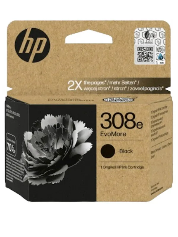 ČRNILO HP ČRNO 308e EvoMore ZA ENVY 6110e/6120e/6122e/6130e/6132e/6520e/6530e/6532e ZA 320 STRANI