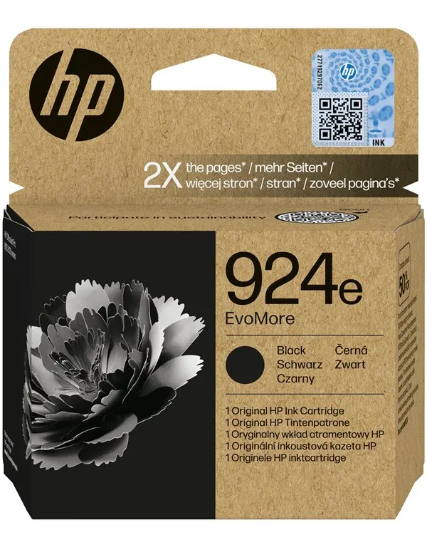 HP 924e EvoMore Black Original Ink Cartridge