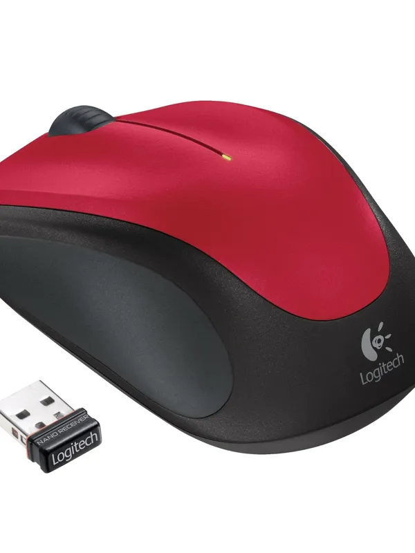LOGITECH M235 brezžična optična rdeča miška