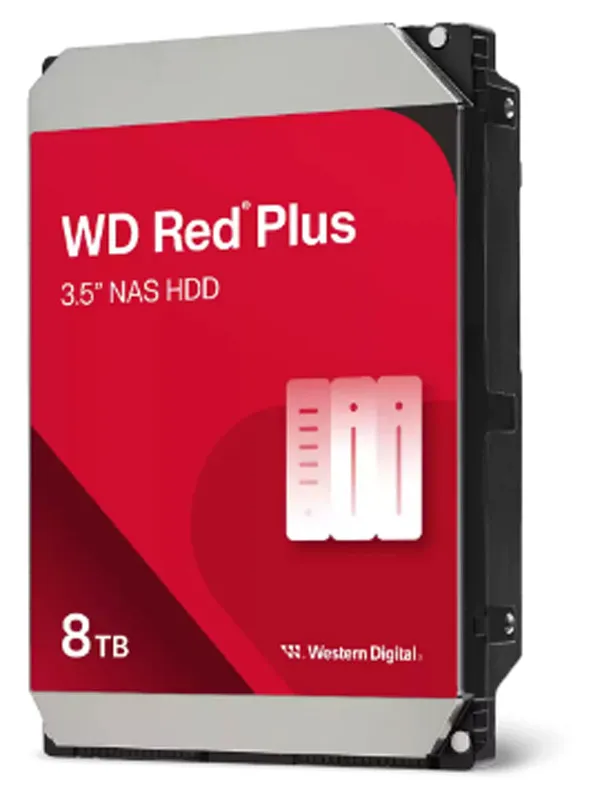 WD Red Plus 8TB 3,5" SATA3 256MB 5460rpm NAS trdi disk WD80EFPX