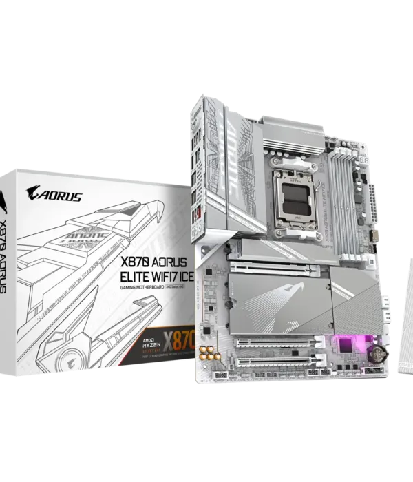 GIGABYTE X870 AORUS ELITE WIFI7 ICE, DDR5, SATA3, USB4, DP, 2.5GbE, WiFi 7, AM5 ATX