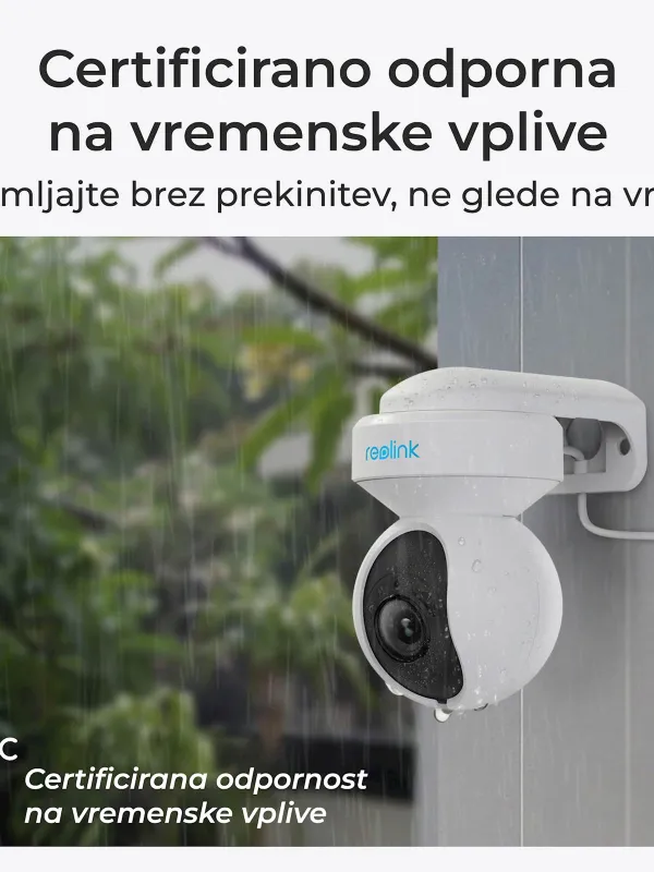 Reolink Ip Kamera E serija E560P 4K, 8MP PTZ, Samodejno sledenje, 3x zoom, barvni nočni vid, POE