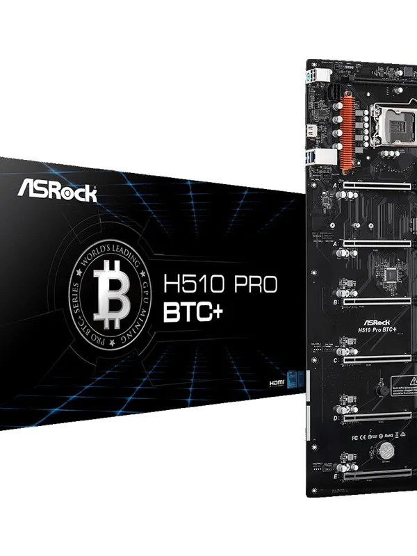 ASROCK H510 Pro BTC+ DDR4 32GB LGA1200 (90-MXBGL0-A0UAYZ) mining ATX osnovna plošča