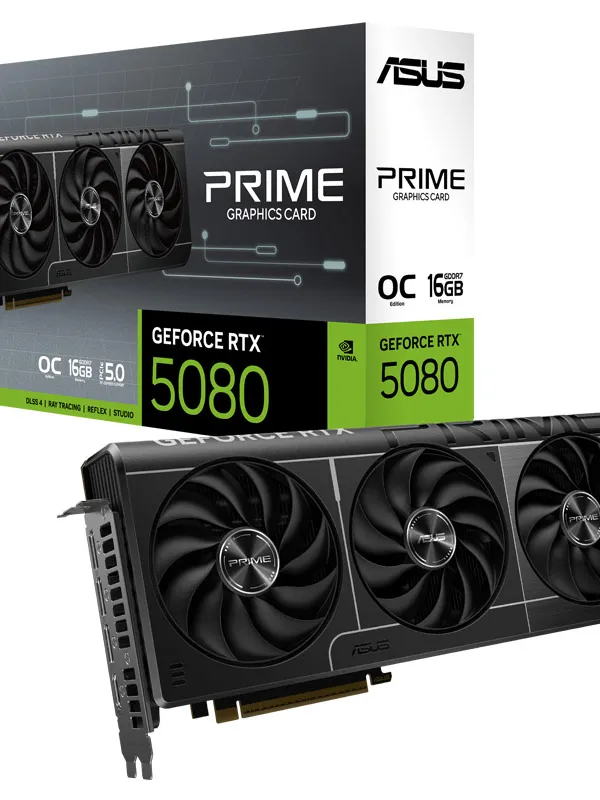 ASUS Prime Gaming GeForce RTX 5080 OC 16GB GDDR7 PRIME-RTX5080-O16G gaming grafična kartica