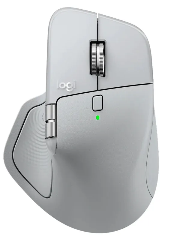 LOGITECH MX Master 4 brezžična Bluetooth USB Bolt Darkfield laser svetlo siva miška