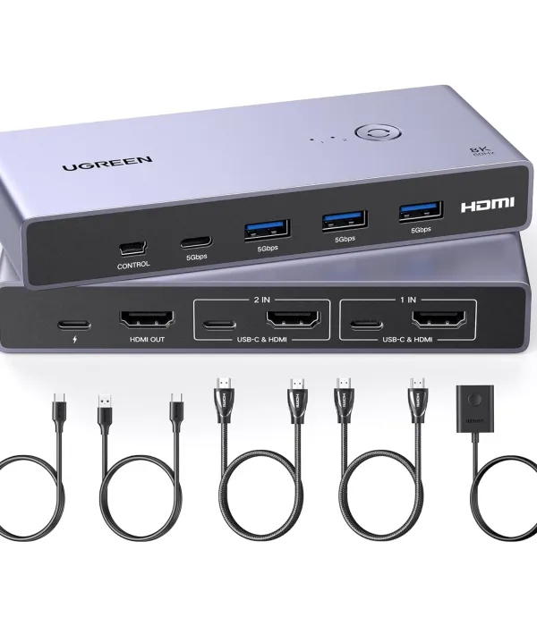 Ugreen USB 3.0 KVM stikalo za upravljanje 2 računalnikov