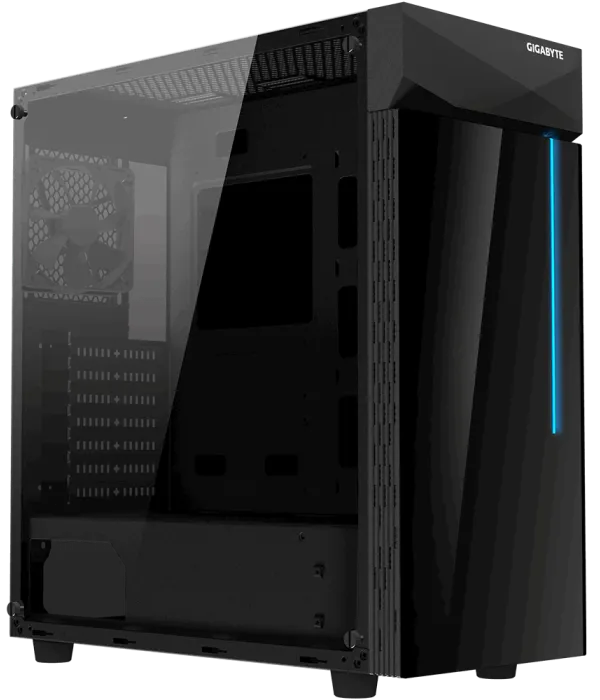 Gigabyte C200 GLASS ATX RGB osvetljeno ohišje, črno