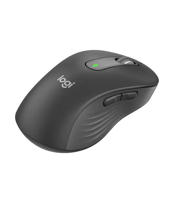 Logitech miška Signature M650, velikost L, Bluetooth, grafitna za levičarje