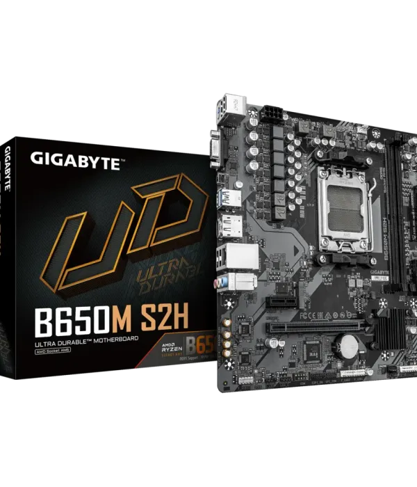 GIGABYTE B650M S2H, DDR5, SATA3, USB3.2Gen1, DP, AM5 mATX