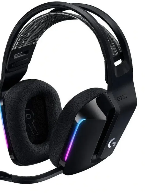 LOGITECH G733 LIGHTSPEED Wireless RGB Gaming z mikrofonom črne slušalke