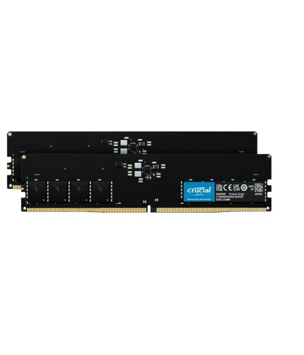 Crucial 32GB Kit (2x16GB) DDR5-4800 UDIMM PC5-38400 CL40, 1.1V
