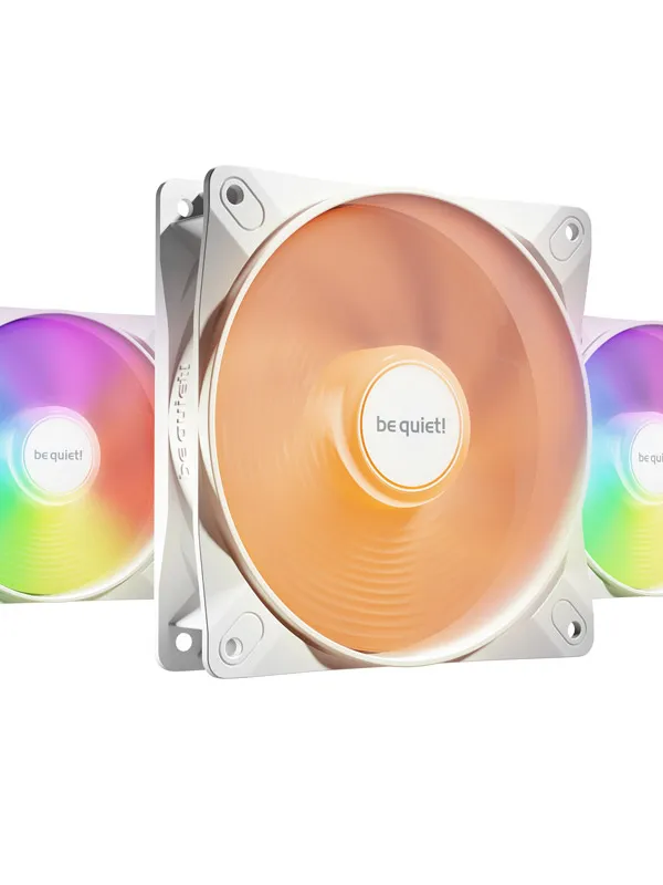 BE QUIET! LIGHT WINGS LX High Speed (BL125) RGB 120mm 4-pin PWM 3x beli ventilator