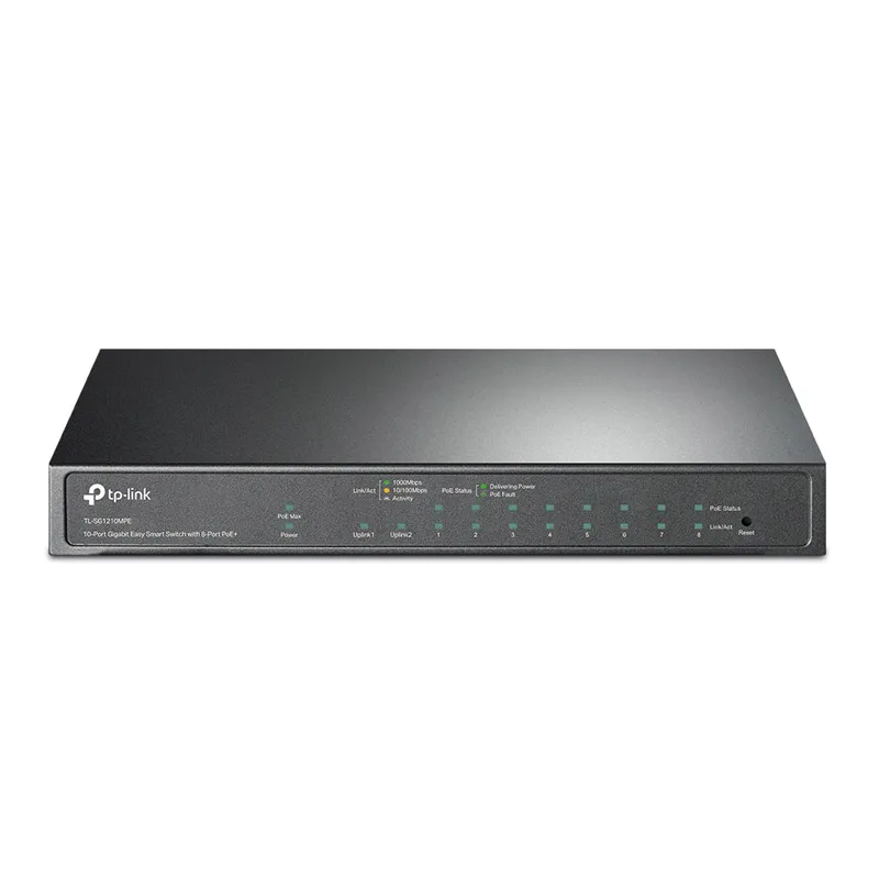 TP-LINK TL-SG1210MPE 10-Port 9x Gigabit (8x PoE+) RJ45 1x Gigabit SFP/RJ45 Combo Easy Smart mrežno stikalo switch