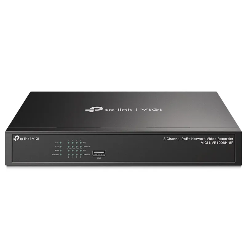 TP-LINK VIGI NVR1008H-8P 8 kanalni PoE 2xUSB 2.0 HDMI/VGA/LAN, video snemalnik