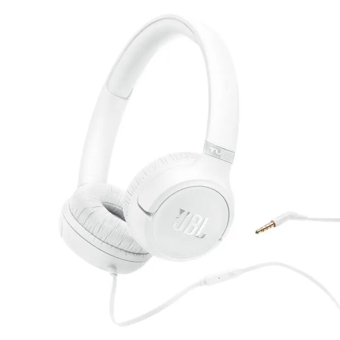 JBL Tune 530 žične naglavne slušalke, bele