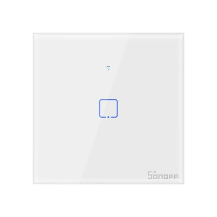 SONOFF pametno stensko stikalo Wi-Fi + RF433 enojno T1EU1C-TX