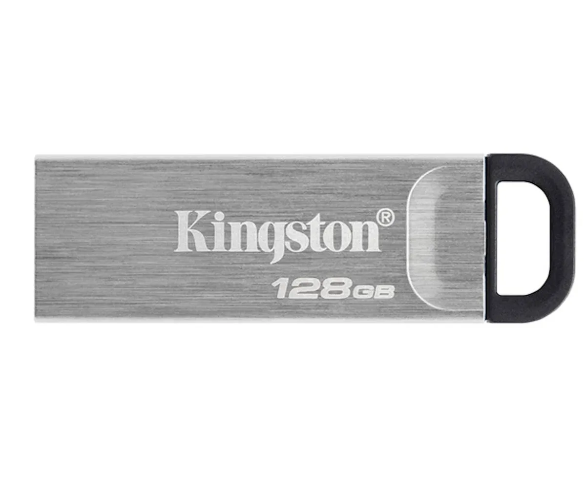 USB disk Kingston 128GB DT Kyson, 3.2 Gen1, 200/60MB/s, kovinski, brez pokrovčka
