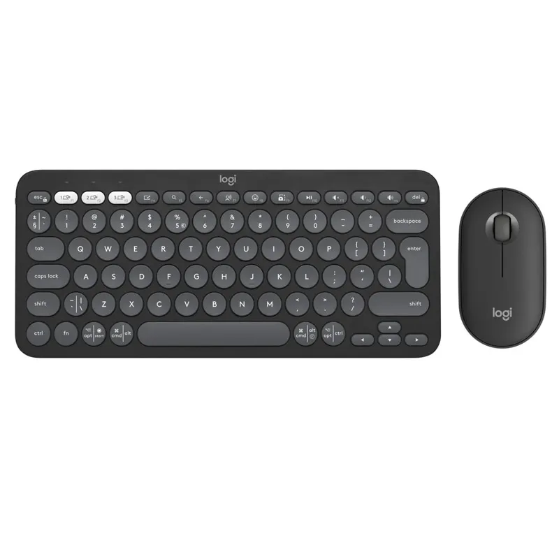 LOGITECH Pebble 2 Combo črna slo tisk brezžična tipkovnica + miška