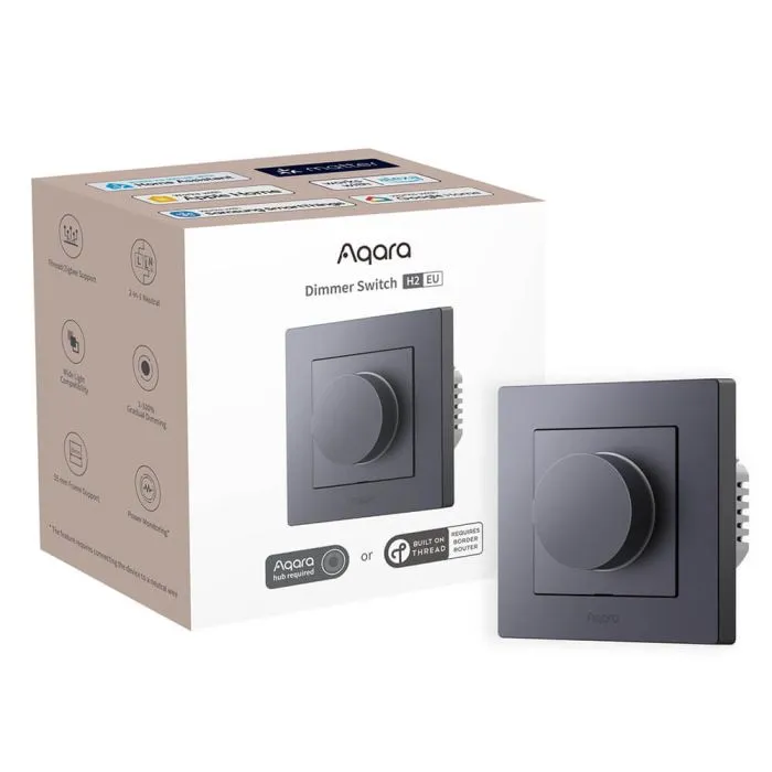 AQARA zatemnilno stikalo H2 (KD-R01D-G), sivo