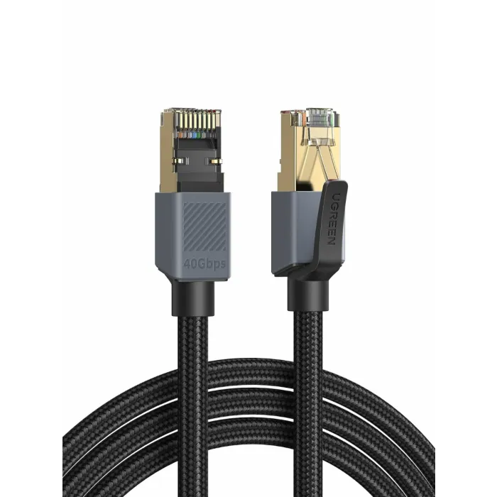 Ugreen UTP Cat8 pleten okrogel mrežni kabel, 1M