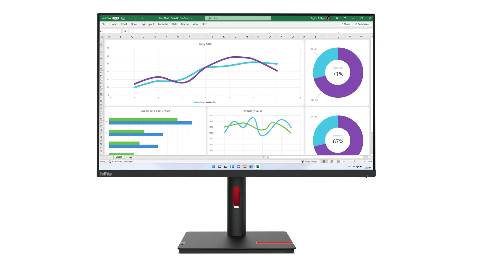 LENOVO ThinkVision T32h-30 31.5inch QHD