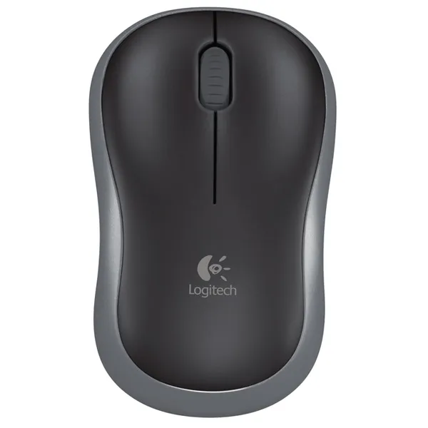LOGITECH M185 brezžična optična siva miška