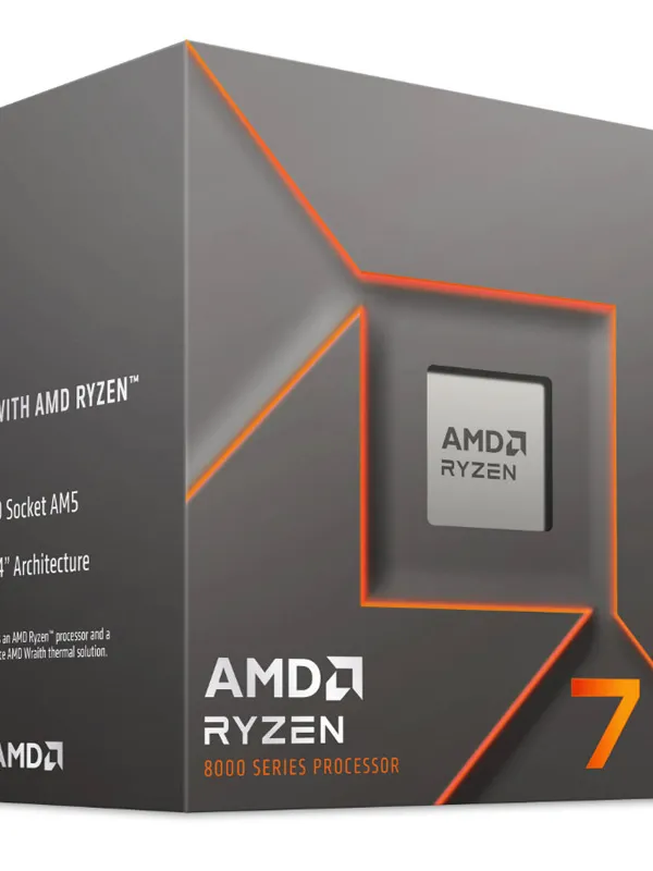 AMD Ryzen 7 8700F 4,1/5GHz 16MB AM5 65W Wraith Stealth hladilnik BOX procesor