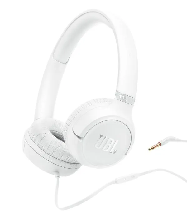 JBL Tune 530 žične naglavne slušalke, bele